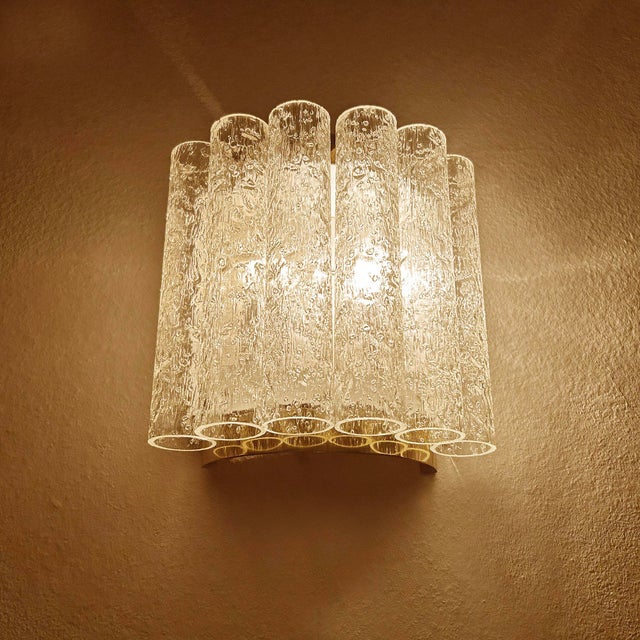 Metal Vintage Murano Glass Wall Sconces from Doria Leuchten, 1970s, Set of 2 For Sale - Image 7 of 18
