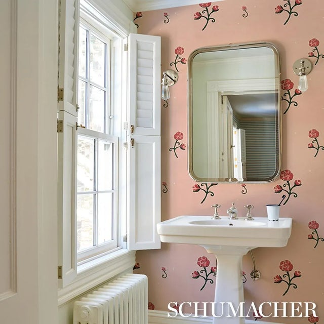 Not Yet Made - Made To Order SAMPLE - Schumacher X Backdrop Rhinestone Cowboy Wallpaper In Pink For Sale - Image 5 of 5