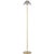 Modern Waterford by Visual Comfort Signature Blaze 55" Floor Lamp in Natural Brass with Clear Crystal For Sale - Image 3 of 3