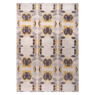 Eskayel-Culebra Cubic Abstract Handmade Wool Rug by Doris Leslie Blau For Sale