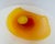 Murano Orange Art Glass Bowl Hand-Blown Mid-Century Modern Italy 1970s Murano For Sale - Image 4 of 7