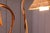 Thalia Double Rattan Floor Lamp With 2 Adjustable Woven Floral Conical Shades For Sale - Image 6 of 14