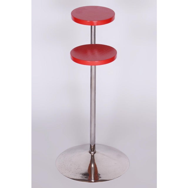 Bauhaus Bauhaus Chrome Flower Stand attributed to Robert Slezak, 1930s For Sale - Image 3 of 9