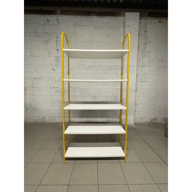 Small Metal and Laminate Bookcase, 1980s For Sale - Image 6 of 14