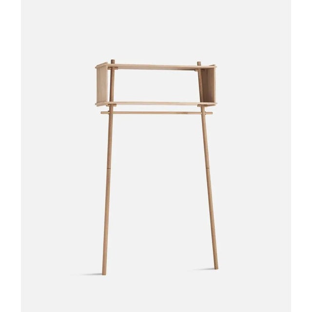 Contemporary Large White Oak Tojbox Wardrobe by Michael For Sale - Image 3 of 13