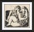 Figurative Two Seated Women Framed Art Print by David Phoenix For Sale - Image 3 of 3
