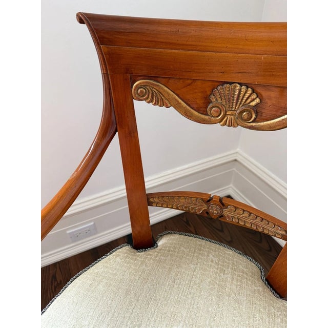Brown Late 20th Century KPS Group Style Italian Directoire Arm Chair For Sale - Image 8 of 16