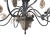Rustic 12-light chandelier. Hand-painted. Baroque inspired motifs.