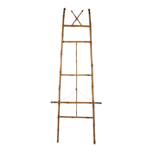 1960s Bamboo Floor Easel For Sale