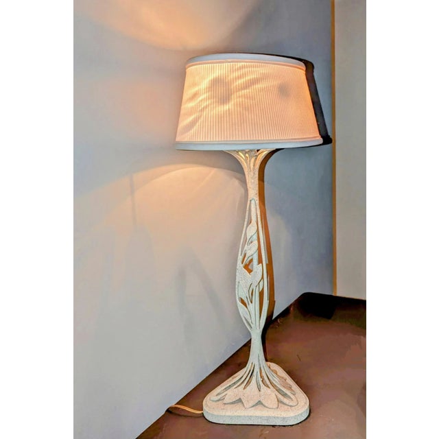 1980s Frederick Cooper Table Lamp, Shade & Finial Included For Sale In San Diego - Image 6 of 8