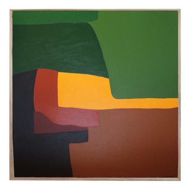 Bodasca, Green Palette, 2025, Acrylic on Canvas For Sale