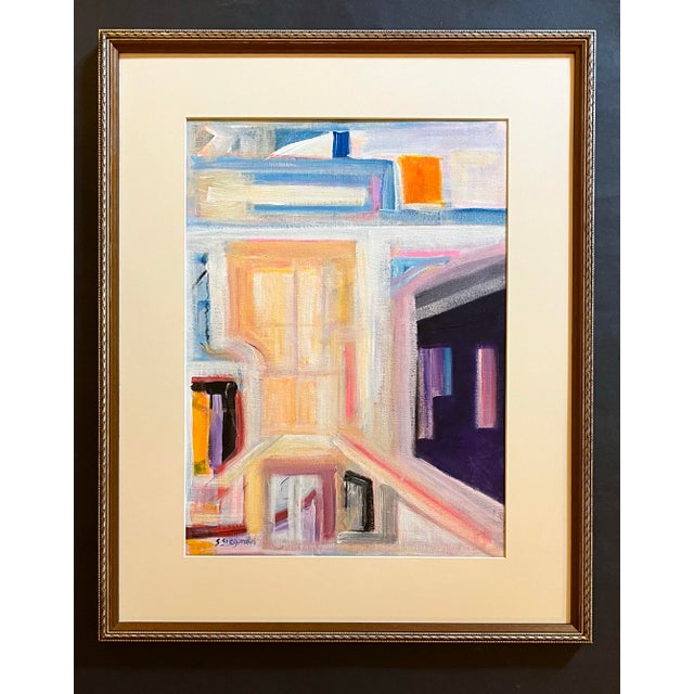 Abstract Expressionist Painting the Window For Sale - Image 4 of 4