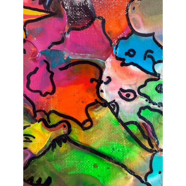 Abstract Original Abstract Painting Serg Graff "Air Elephant" Surreal Fantasy Art, Coa For Sale - Image 3 of 12