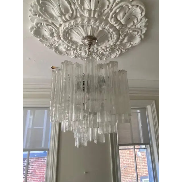 1960s 1960s Large Murano Glass Tronchi Chandelier For Sale - Image 5 of 6