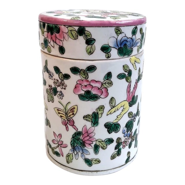 Late 19th Century Antique Chinese Lidded Jar For Sale