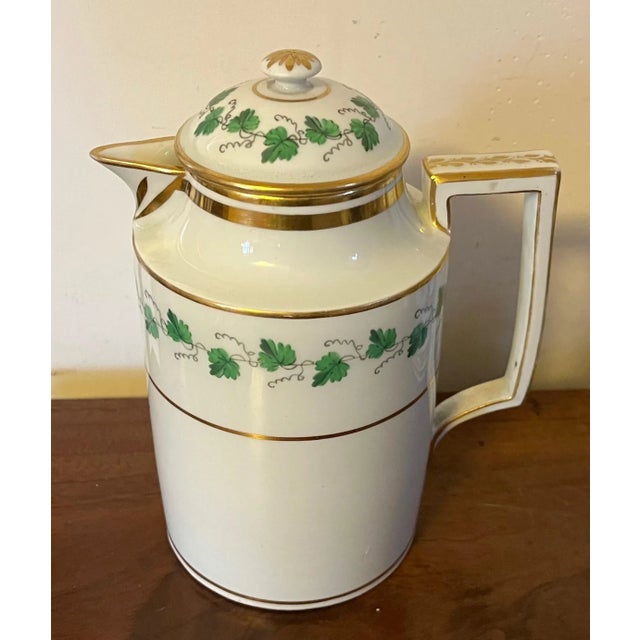 From Vienna Antique Early 19th Century Vienna Porcelain Chocolate or Coffee Pot For Sale - Image 4 of 10
