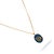 Guardian Snake Blue Enamel Gold Necklace For Sale In Miami - Image 6 of 10