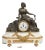 Antique French Clock in Bronze and Marble, 19th Century For Sale