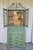 Chippendale Green Secretary Hutch, Circa 1940's. For Sale - Image 3 of 18
