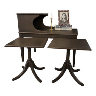 1950s Vintage Telephone Table + Nesting Tables For Sale