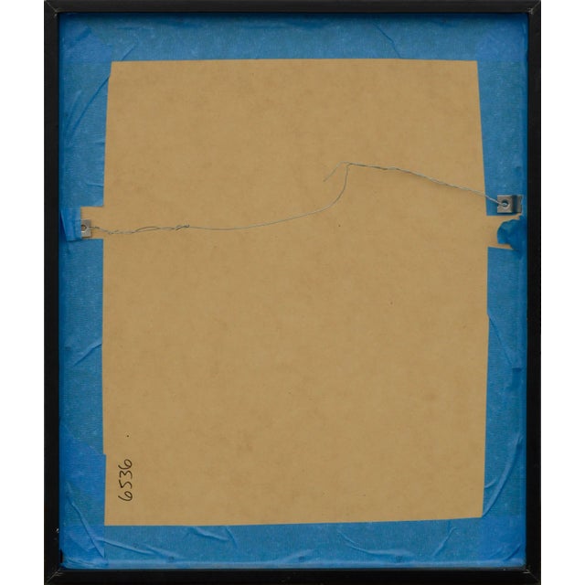 Paper Blue & Peach Abstract by Marc Foster Grant For Sale - Image 7 of 7