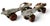 Pair Vintage 1950s Union #5 Adjustable Metal Roller Skates. In good condition. Rust to wheels. Original leather straps.