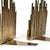 1970's Signed Solid Brass Curtis Jere Brutalist Bookends For Sale - Image 10 of 11