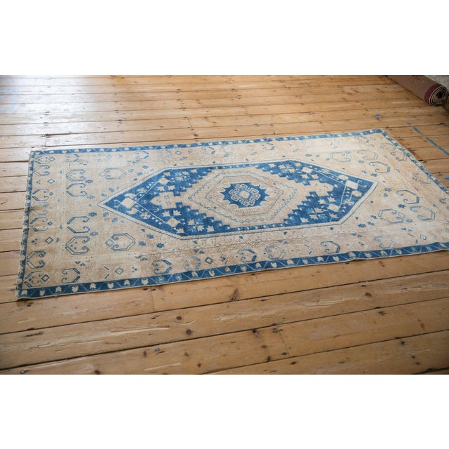 Vintage Distressed Oushak Rug Runner - 3'8" x 6'11" For Sale - Image 10 of 10