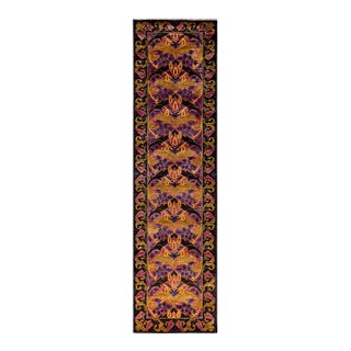 Arts & Crafts, One-of-a-Kind Hand-Knotted Runner Rug - Multi, 2' 7" x 10' 2" For Sale