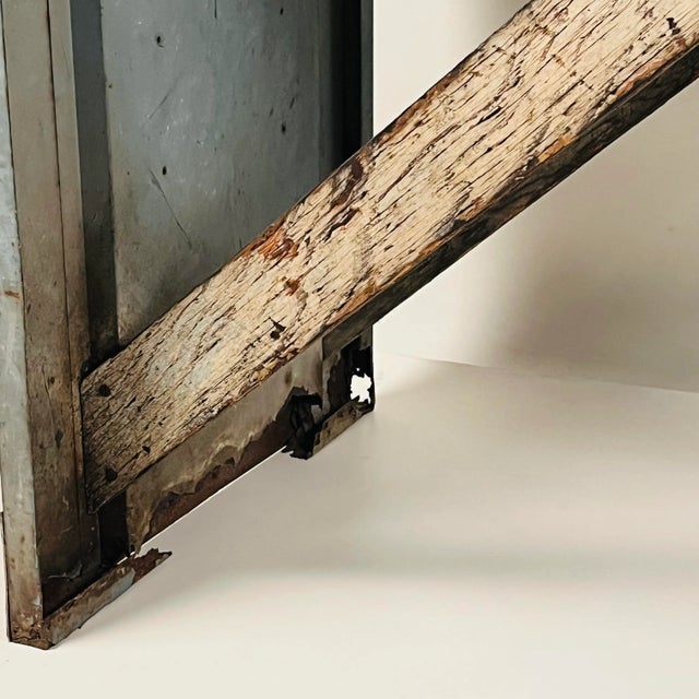 1940s Patinated Industrial Work Console For Sale In Los Angeles - Image 6 of 9