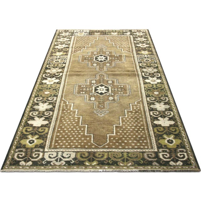 1960s 1960s Turkish Oushak Rug For Sale - Image 5 of 7