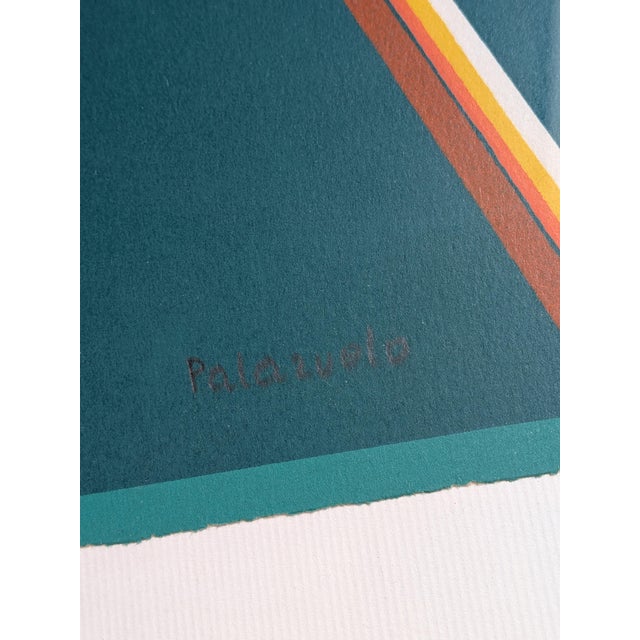 Pablo Palazuelo, Abstraction in Colors, 1974, Lithograph, Framed For Sale - Image 7 of 11