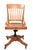 Wood Antique Oak Swivel Tilt Desk Chair by Sikes C. 1920/40's For Sale - Image 7 of 16