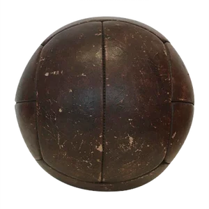 Vintage Leather 4kg Medicine Ball, 1930s