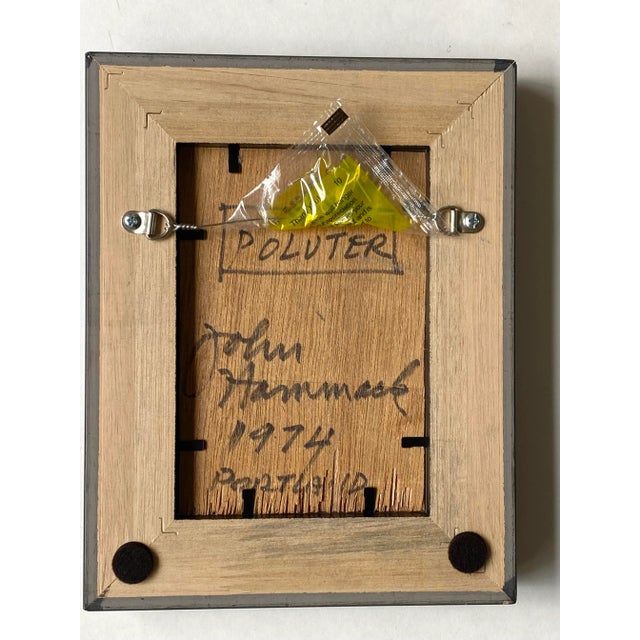 1970s Original Neo Expressionist Painting on Board by Jack Hammack 1974, Framed For Sale - Image 5 of 8