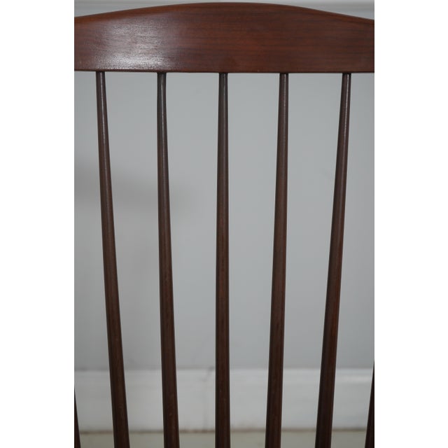 Brown Set of 8 Frederick Duckloe Cherry Windsor Dining Chairs For Sale - Image 8 of 18