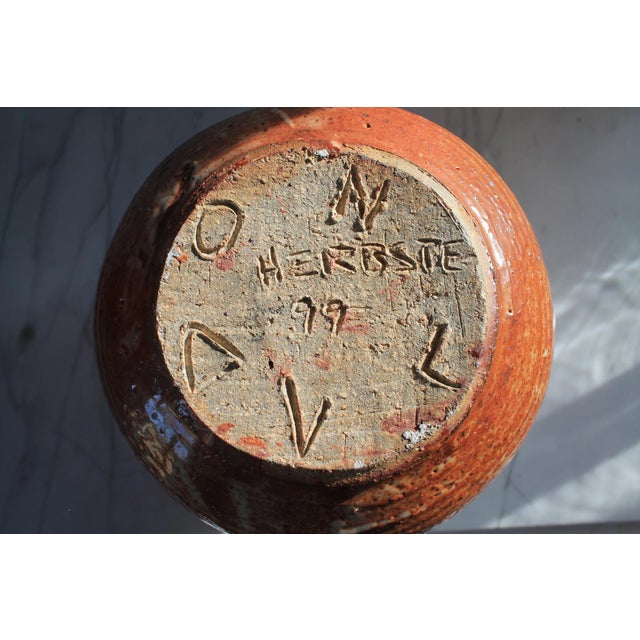 Vintage Studio Pottery Vase or Vessel For Sale - Image 10 of 11