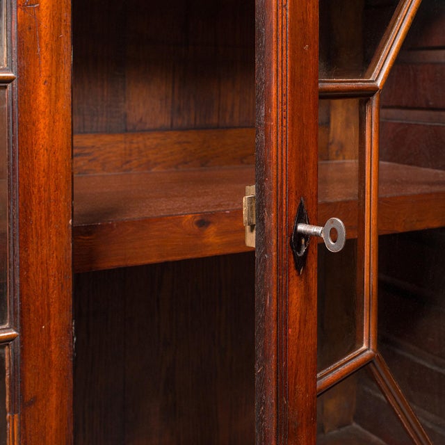 Antique Astragal Glazed Bookcase, English, Display Book Cabinet, Victorian, 1880 For Sale - Image 10 of 12