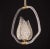Metal Transparent Leaves Murano Glass Pendant Attributed to Barovier E Toso, 1950s For Sale - Image 7 of 12