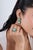Turquoise 6.13ct Cabochon Turquoise & Emerald Halo Cocktail Ring in 14k White Gold Size 5 For Sale - Image 8 of 18