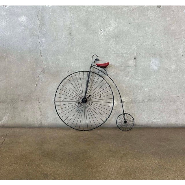 Mid-Century Modern Curtis Jere Penny-Farthing Bicycle Wall Sculpture For Sale - Image 3 of 7