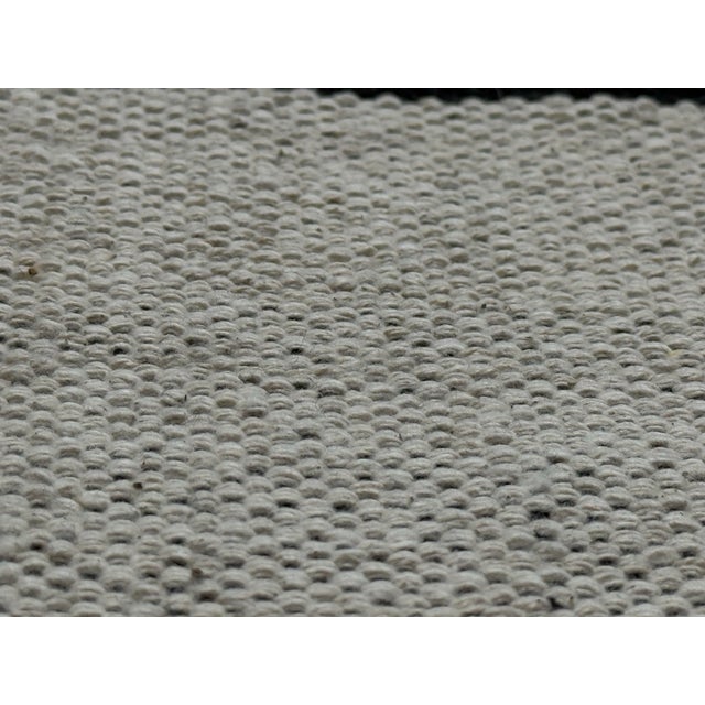 Black 8ft 9in × 12ft 3in Four Hands Willow Offset Black Stripe Cotton Area Rug For Sale - Image 8 of 12