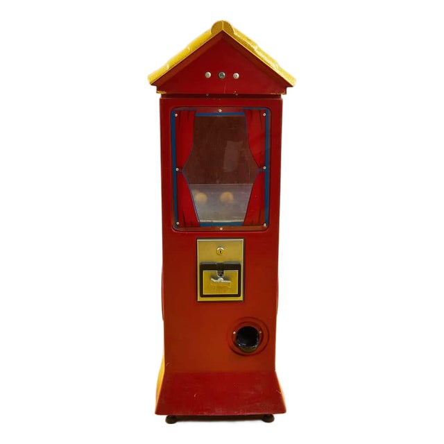 Vintage Ball Dispenser in Metal For Sale