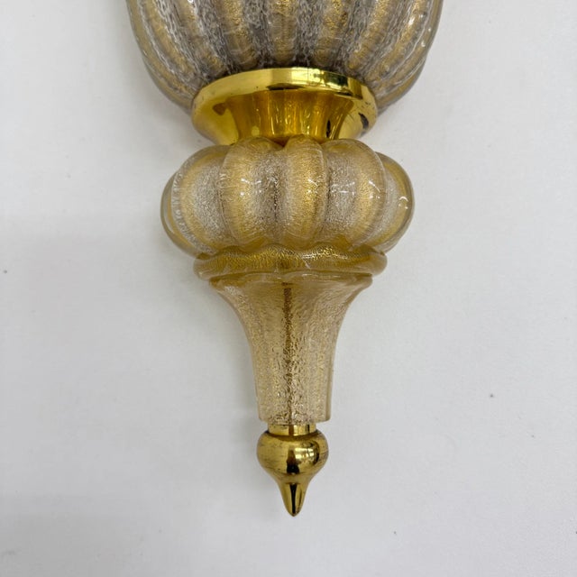 Wall Lamps Sconce Murano Glass from Barovier & Toso, 1970s, Set of 2 For Sale - Image 16 of 18