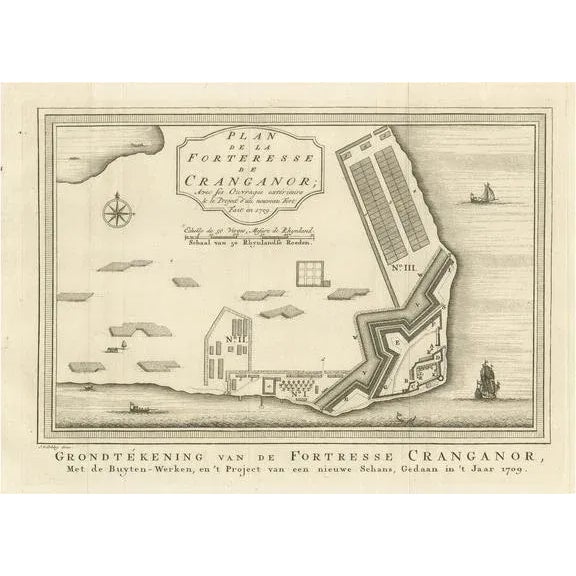 The Kodungallur Fortress by Jakob van der Schley, 1709 For Sale - Image 6 of 6