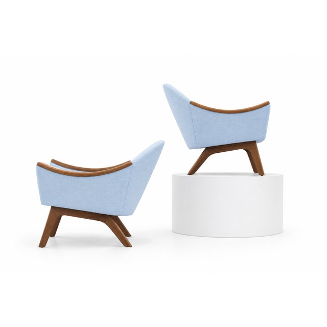 Adrian Pearsall Pair of Mid Century Adrian Pearsall Lounge Chairs Model 1806-C for Craft Associates- Pair For Sale - Image 4 of 4