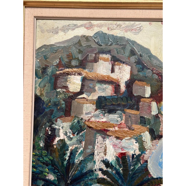 Bertil Wahlberg, Southern Village, 1950s, Oil on Panel, Framed For Sale - Image 12 of 18