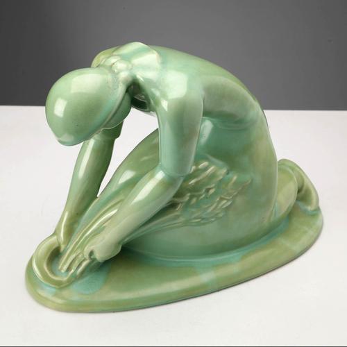 The Harvester in Ceramic by Angelo Biancini for Laveno, Italy, 1940s For Sale - Image 6 of 9