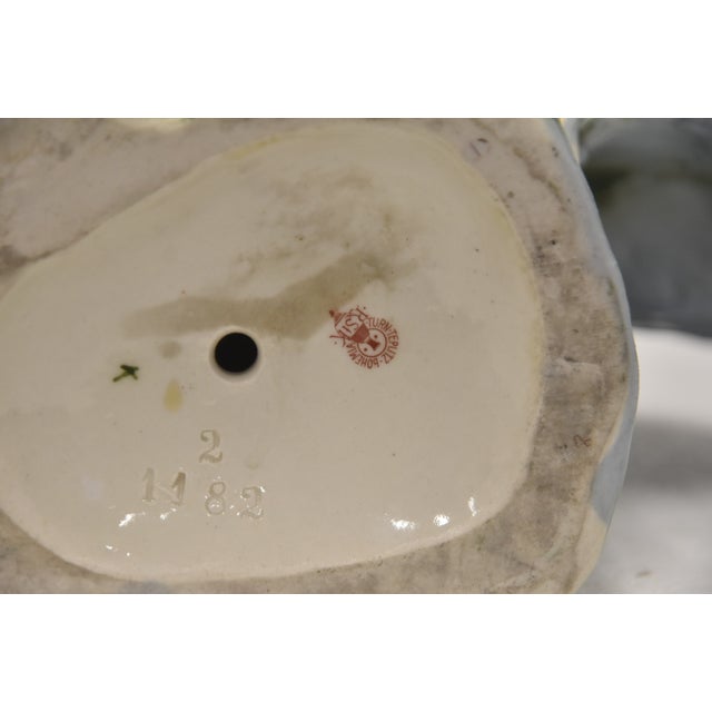 Early 20th Century Glazed Turn Tepltiz Amphora Bust of Woman For Sale - Image 14 of 14