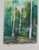 Maurice Genis, Fauve Landscape: Birches, Original Watercolor For Sale - Image 4 of 4